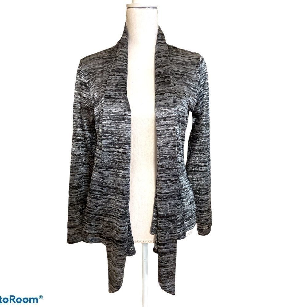Cable & Gauge Silver grey open cardigan